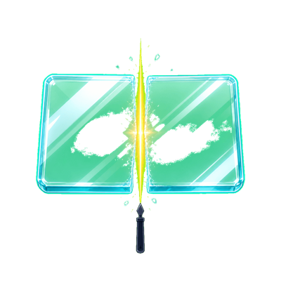 Edge-to-edge glass cut illustration
